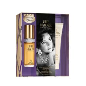 WHITE DIAMONDS 2 PCS SET FOR WOMEN: 1 OZ EAU DE TOILETTE SPRAY + 3.3 BODY LOTION