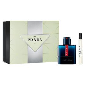 PRADA LUNA ROSSA OCEAN 2 PCS SET FOR MEN: 1.6 EAU DE TOILETTE SPRAY + 0.33 EAU DE TOILETTE SPRAY.