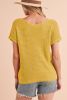 Ginger Plain Knit Loose Batwing Sleeve Blouse