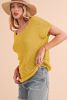 Ginger Plain Knit Loose Batwing Sleeve Blouse