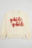 Apricot gobble gobble Pattern Drop Shoulder Sweatshirt