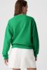 Dark Green MERRY Graphic Drop Shoulder Pullover Sweatshirt