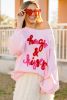 Pink Tinsel Hugs and Kisses Raglan Sleeve Sweatshirt