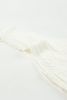 White Hollowed Knit V Neck Tank Top