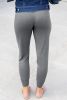 Grey Basic Pleated Pocket High Waisted Leggings