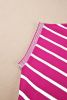 Rose Stripe Knitted Dolman T Shirt