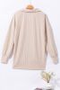 Parchment Sequin Patchwork Chest Pocket Corded Shirt