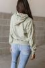 Green Checkered Kangaroo Pocket Hoodie