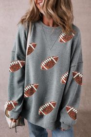 Medium Grey Game Day Baseball Graphic Sweatshirt (size: (US 4-6)S)