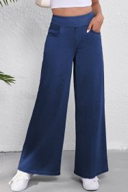Sail Blue Casual Medium Wash Straight Leg Loose Jeans (size: (US 8-10)M)