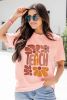 Pink TEACH Crew Neck Casual T Shirt