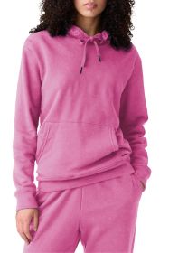 Bonbon Plain Fleece Lined Drawstring Hoodie with Pocket (size: (US 8-10)M)