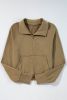 Brown Quarter Zip Stand Neck Kangaroo Pocket Sweatshirt
