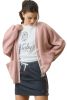 Pink Side Pockets V Neck Button Down Preppy Sweatshirt Cardigan