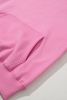 Bonbon Plain Fleece Lined Drawstring Hoodie with Pocket