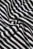 Black Stripe Zip Up Collar Drop Sleeve Sweater