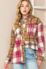 Brown Casual Plaid Print Pocket Button Down Shirt