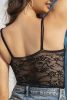 Black Padded Breathable Thin Style Lace  Double Straps Tube Top