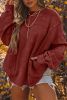 Red Mineral Wash Twist Backless Oversized Sweatshirt