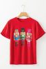 Red Nutcracker Heat Transfer Printing Graphic Crewneck T Shirt