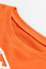 Orange Touch Down Rugby Thread Embroidery Sweatshirt