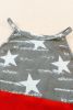 Multicolor American Flag Print Casual Color Block Tank Top