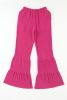 Rose Ruffle High Waist Flared Pants