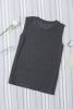 Blank Tank Top - Black Solid Color Crew Neck Loose Tank Top Customized