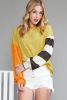 Ginger Patchwork Striped Drop Sleeve Top