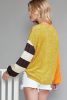 Ginger Patchwork Striped Drop Sleeve Top