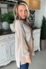 Parchment Sequin Patchwork Chest Pocket Corded Shirt