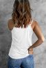 Blank Tank Top - White Double Strap Casual Camisole Top Customized