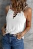 Blank Tank Top - White Double Strap Casual Camisole Top Customized