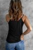 Blank Tank Top - Black Basic Ladder Hollow-out Tank Top Customized