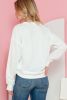 Beige Casual Goblet Print Round Neck Graphic Sweatshirt