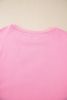 Pink Touch Down Rugby Plus Size Sweatshirt