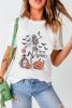 White Skull Pumpkin STAY SPOOKY Graphic Halloween T Shirt