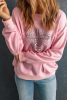 Pink Faith Graphic Pullover Sweatshirt