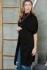 Black Dolman Half Sleeve Pocketed Long Cardigan
