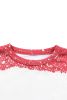 Red Tie Dye Leopard Casual Drop Shoulder Sweatshirt Customized