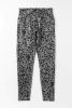 Grey Leopard Print Casual High Waist Leggings