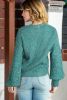 Verdant Chunky Knit Sleeve Drop Shoulder Sweater