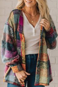 Multicolor Brushed Checked Tunic Buttoned Shacket (size: (US 4-6)S)