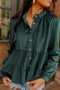 Skobeloff Ruffle Tiered Buttoned O Neck Shirt