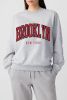 Light Grey BROOKLYN New York Graphic Pullover Sweatshirt