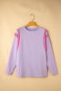 Phalaenopsis Colorblock Patchwork Oversize Top