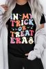 Black IN MY TRICK OR TREAT ERA Halloween Graphic Tee