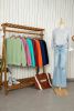 Meadow Mauve Solid Color Drop Shoulder Terry Sweatshirt