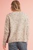 Apricot Confetti Knit Cropped Open Front Cardigan