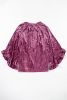 Red Dahlia Ruffle Bell Sleeve Loose Velvet Blouse